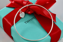 Load image into Gallery viewer, Tiffany &amp; Co. Silver Small Heart Dangle Bangle Bracelet *Custom*
