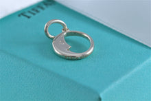 Load image into Gallery viewer, Tiffany &amp; Co. Silver Small Man in The Moon Crescent Small Charm Pendant
