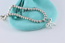 Load image into Gallery viewer, Tiffany &amp; Co. Silver Mini Ribbon Bow Ball Beaded Bracelet
