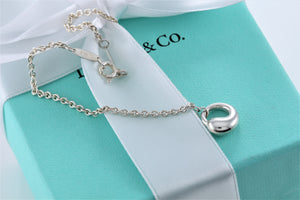 Tiffany & Co. Elsa Peretti Small Eternal Circle Charm Chain Bracelet