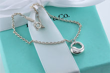 Load image into Gallery viewer, Tiffany &amp; Co. Elsa Peretti Small Eternal Circle Charm Chain Bracelet
