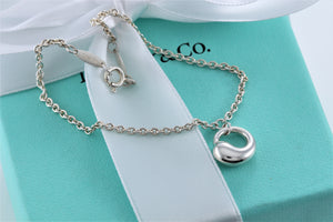 Tiffany & Co. Elsa Peretti Small Eternal Circle Charm Chain Bracelet