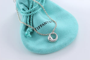 Tiffany & Co. Elsa Peretti Small Eternal Circle Charm Chain Bracelet