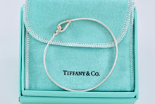 Load image into Gallery viewer, Tiffany &amp; Co. 18K Gold &amp; Silver Hook &amp; Eye Bangle Medium Bracelet Vintage Version 2
