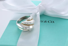 Load image into Gallery viewer, Tiffany &amp; Co. 18K Gold &amp; Silver Shrimp Rope Ring Size 5
