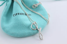 Load image into Gallery viewer, Tiffany &amp; Co. Elsa Peretti Silver Alphabet Letter &quot;G&quot; Pendant Necklace
