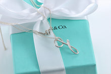 Load image into Gallery viewer, Tiffany &amp; Co. Elsa Peretti Silver Alphabet Letter &quot;G&quot; Pendant Necklace
