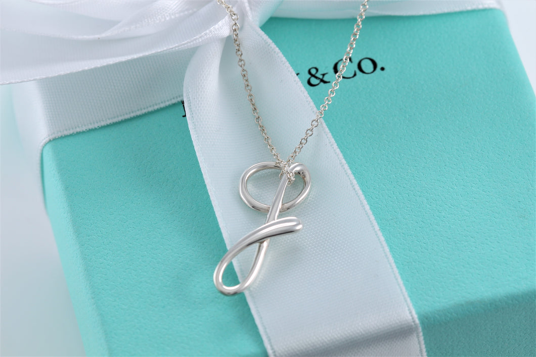 Tiffany & Co. Elsa Peretti Silver Alphabet Letter 