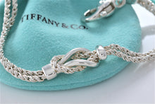 Load image into Gallery viewer, Tiffany &amp; Co. Silver Double Rope Love Knot 7.5&quot; Bracelet
