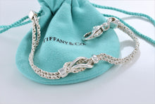 Load image into Gallery viewer, Tiffany &amp; Co. Silver Double Rope Love Knot 7.5&quot; Bracelet
