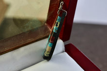 Load image into Gallery viewer, Vintage Signed RC 1.25&quot; Handmade Multi Stone Inlay Silver Pendant Southwestern Jewelry
