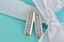 Load image into Gallery viewer, Tiffany &amp; Co. Silver Atlas Bar hook Earrings
