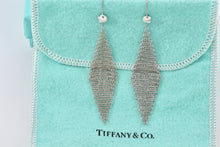 Load image into Gallery viewer, Tiffany &amp; Co. Elsa Peretti Silver Large Mesh Dangle 3&quot; Earrings Vintage
