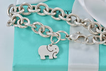 Load image into Gallery viewer, Tiffany &amp; Co. Nature Silver Elephant Never Forgets Charm Bracelet
