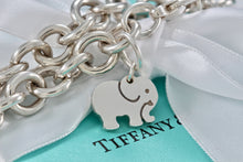 Load image into Gallery viewer, Tiffany &amp; Co. Nature Silver Elephant Never Forgets Charm Bracelet
