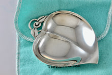 Load image into Gallery viewer, Tiffany &amp; Co. Vintage Silver Cherry Heart Trinket Tray
