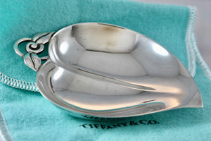 Tiffany & Co. Vintage Silver Cherry Heart Trinket Tray