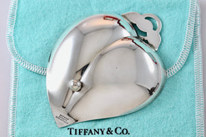 Tiffany & Co. Vintage Silver Cherry Heart Trinket Tray