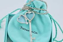 Load image into Gallery viewer, Tiffany &amp; Co. Silver Heart Key Locket Pendant Necklace
