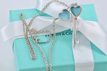 Load image into Gallery viewer, Tiffany &amp; Co. Silver Heart Key Locket Pendant Necklace
