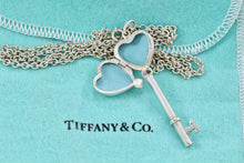 Load image into Gallery viewer, Tiffany &amp; Co. Silver Heart Key Locket Pendant Necklace
