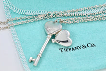 Load image into Gallery viewer, Tiffany &amp; Co. Silver Heart Key Locket Pendant Necklace
