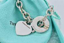 Load image into Gallery viewer, Tiffany &amp; Co. Silver Notes Heart Charm 1837 Toggle Bracelet
