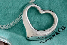 Load image into Gallery viewer, Tiffany &amp; Co. Elsa Peretti Silver Extra Large Open Heart Pendant 35mm *Scratched*
