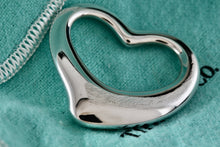 Load image into Gallery viewer, Tiffany &amp; Co. Elsa Peretti Silver Extra Large Open Heart Pendant 35mm *Scratched*
