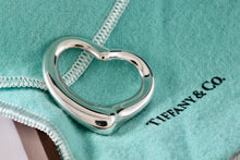 Load image into Gallery viewer, Tiffany &amp; Co. Elsa Peretti Silver Extra Large Open Heart Pendant 35mm *Scratched*
