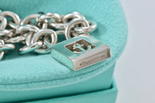 Load image into Gallery viewer, Tiffany &amp; Co. Silver Anchor Padlock Pendant Bracelet
