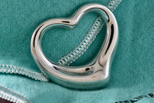 Load image into Gallery viewer, Tiffany &amp; Co. Elsa Peretti Silver Extra Large Open Heart Pendant 35mm *Scratched*
