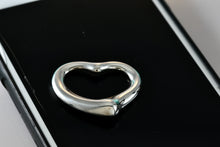 Load image into Gallery viewer, Tiffany &amp; Co. Elsa Peretti Silver Extra Large Open Heart Pendant 35mm *Scratched*
