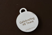 Load image into Gallery viewer, Tiffany &amp; Co. Silver Clinique &quot;Celebrating 45 Years&quot; Circle Pendant Charm
