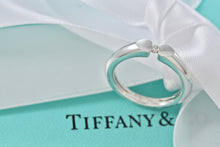 Load image into Gallery viewer, Tiffany &amp; Co. Paloma Picasso Silver Tenderness Heart Floating Diamond Ring
