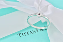 Load image into Gallery viewer, Tiffany &amp; Co. Paloma Picasso Ruby Silver Heart Stacking Band Ring
