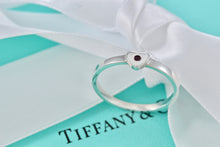 Load image into Gallery viewer, Tiffany &amp; Co. Paloma Picasso Ruby Silver Heart Stacking Band Ring
