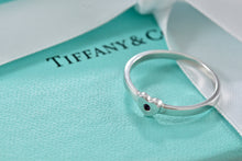Load image into Gallery viewer, Tiffany &amp; Co. Paloma Picasso Ruby Silver Heart Stacking Band Ring
