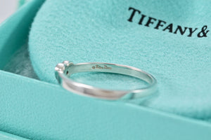 Tiffany & Co. Paloma Picasso Ruby Silver Heart Stacking Band Ring