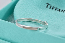 Load image into Gallery viewer, Tiffany &amp; Co. Paloma Picasso Ruby Silver Heart Stacking Band Ring
