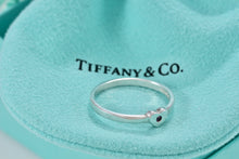 Load image into Gallery viewer, Tiffany &amp; Co. Paloma Picasso Ruby Silver Heart Stacking Band Ring
