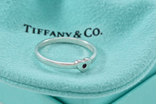 Load image into Gallery viewer, Tiffany &amp; Co. Paloma Picasso Ruby Silver Heart Stacking Band Ring
