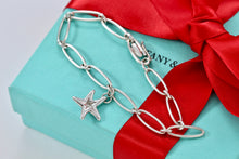 Load image into Gallery viewer, Tiffany &amp; Co. Elsa Peretti Silver Starfish Link Charm Bracelet
