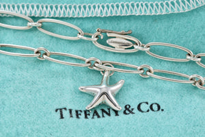 Tiffany & Co. Elsa Peretti Silver Starfish Link Charm Bracelet