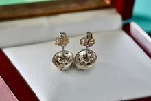 Load image into Gallery viewer, Sterling Silver Small Beetle Filigree Stud Earrings
