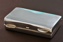 Load image into Gallery viewer, Sterling Silver Vintage Rectangle Trinket Pill Box
