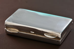 Sterling Silver Vintage Rectangle Trinket Pill Box