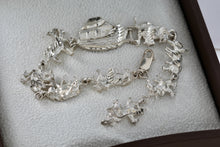 Load image into Gallery viewer, Sterling Silver Noah&#39;s Ark Paired Animal Link 7.25&quot; Bracelet
