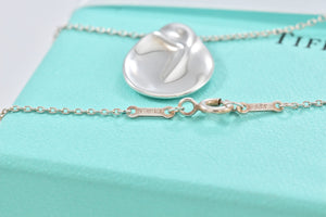 Tiffany & Co. Elsa Peretti Silver Mini Madonna Pendant 16" Necklace
