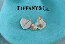 Load image into Gallery viewer, Return To Tiffany &amp; Co. Notes Silver Mismatch Heart Stud Earrings
